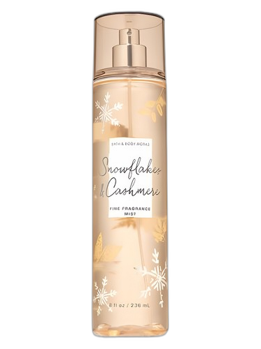 Bath & Body Works Snowflakes & Cashmere perfume bottle
