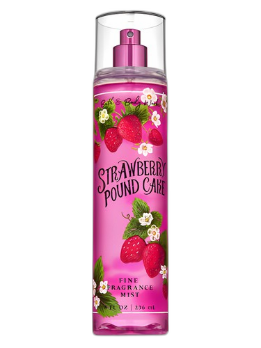 Bath & Body Works Strawberry Pound Cake perfume bottle