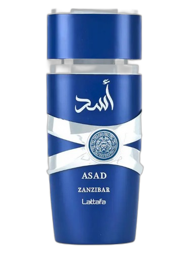 Lattafa Perfumes Asad Zanzibar perfume bottle