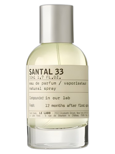 Le Labo Santal 33 perfume bottle