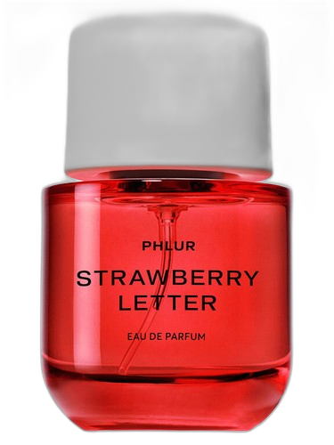 Phlur Strawberry Letter perfume bottle