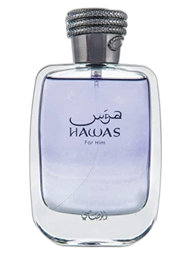 Rasasi Hawas for Him perfume bottle